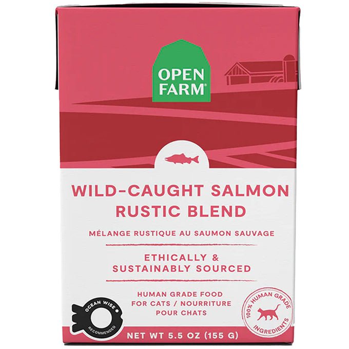 Open Farm Rustic Blend Wild-Caught Salmon Wet Cat Food - 5.5oz